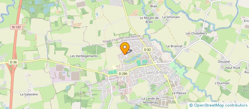 localisation de l'entreprise LTA  SAINT-ERBLON