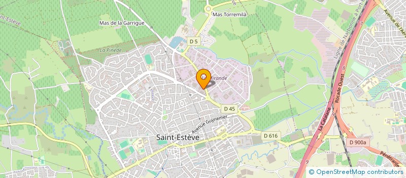 localisation de l'entreprise LTA AUTO  SAINT-ESTEVE