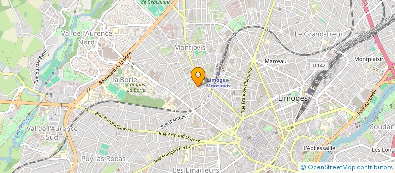localisation de l'entreprise LTA PRO à LIMOGES