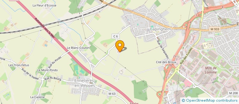 localisation de l'entreprise LTA ROUE  ENNETIERES-EN-WEPPES