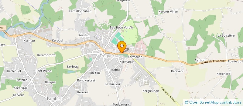 localisation de l'entreprise LTAV  TREGUNC