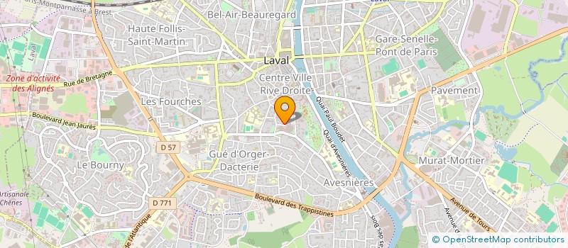localisation de l'entreprise LTB à LAVAL