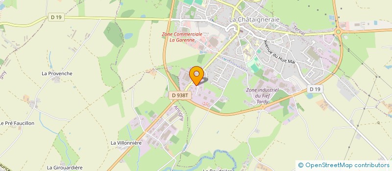 localisation de l'entreprise LTB  LA CHATAIGNERAIE