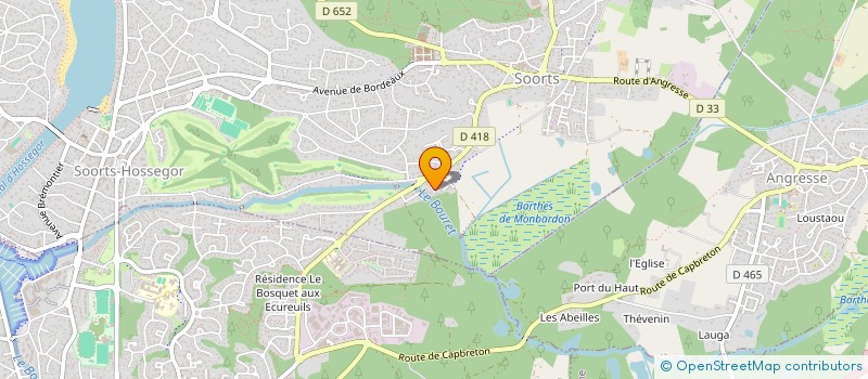 localisation de l'entreprise LTB à SOORTS-HOSSEGOR
