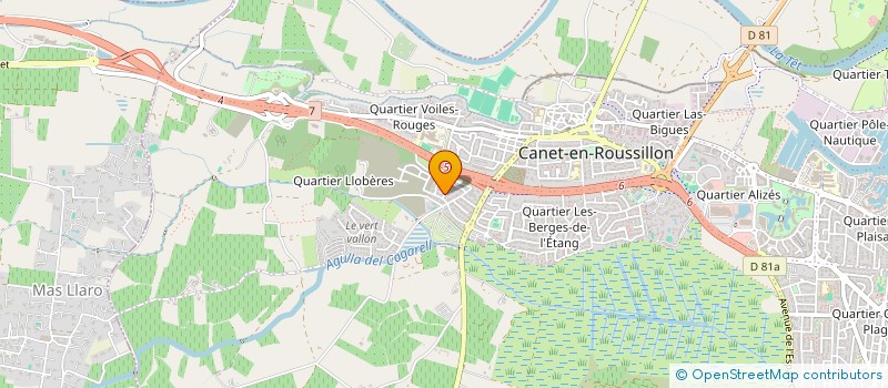 localisation de l'entreprise LTB FRANCE à CANET-EN-ROUSSILLON