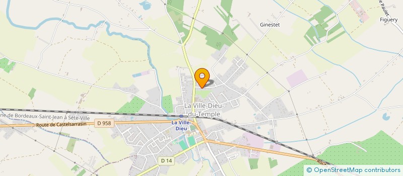 localisation de l'entreprise LTB GOUTTIERE ALU COULEURS  LA VILLE-DIEU-DU-TEMPLE