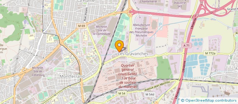 localisation de l'entreprise LTB SAT  CLERMONT-FERRAND