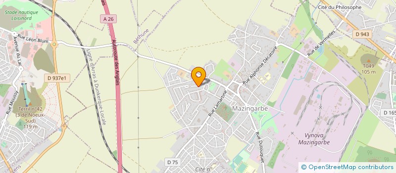 localisation de l'entreprise LTBAT  MAZINGARBE