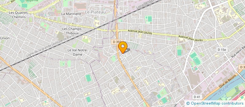 localisation de l'entreprise LTBUSINESS à CERGY