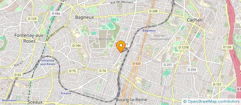 localisation de l'entreprise LTC DESIGN à BOURG-LA-REINE