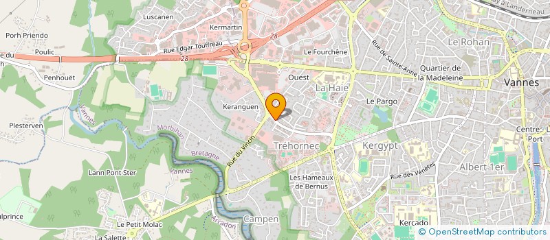 localisation de l'entreprise LTC INTERNATIONAL à VANNES