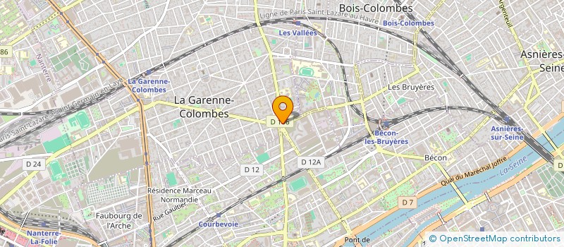 localisation de l'entreprise LTCE SERVICES à LA GARENNE-COLOMBES