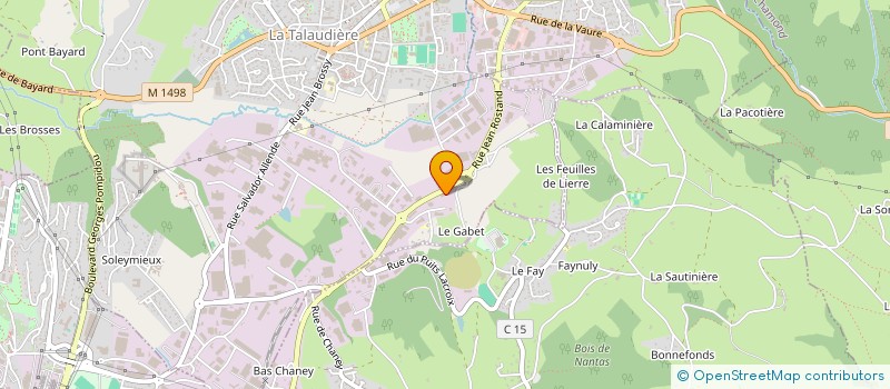 localisation de l'entreprise LTCM à LA TALAUDIERE