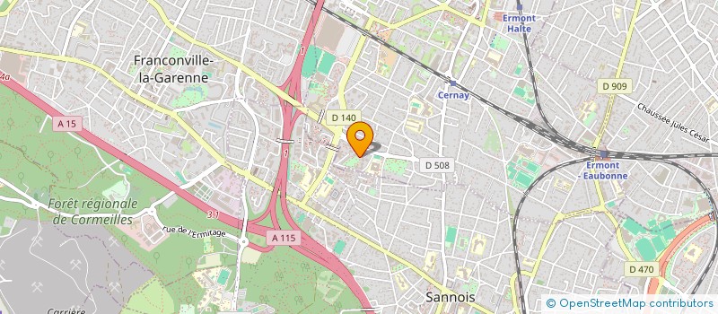 localisation de l'entreprise LTCM CONSULTING à ERMONT