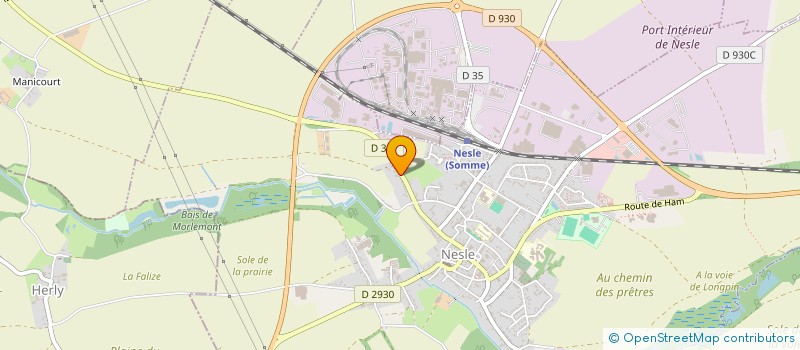 localisation de l'entreprise LTD  NESLE