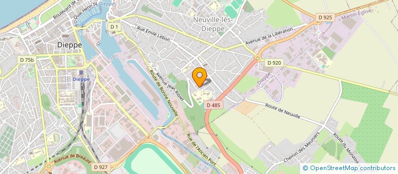 localisation de l'entreprise LTD LEROY TECHNIQUE DISTRIBUTION. à DIEPPE