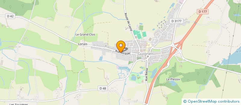 localisation de l'entreprise LTDB  GUIGNEN