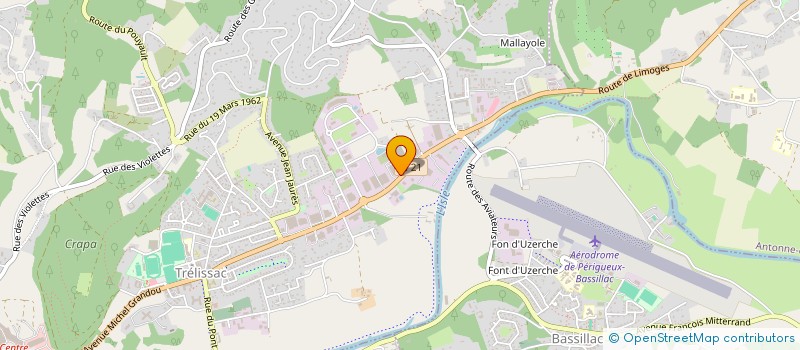 localisation de l'entreprise LTDB RESTAURATION  TRELISSAC