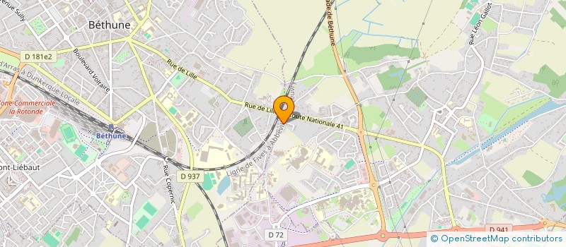 localisation de l'entreprise LTDCI SA  BEUVRY