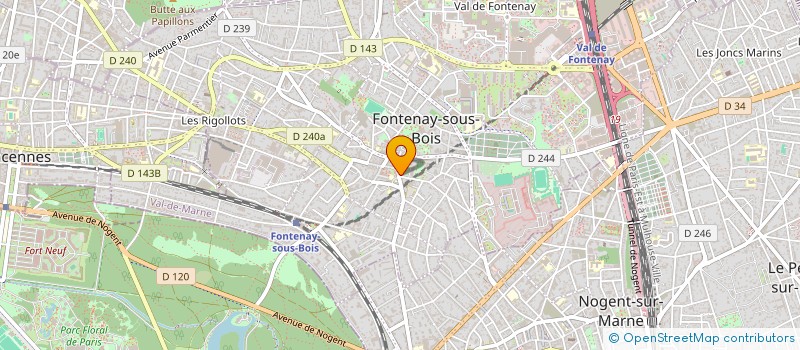 localisation de l'entreprise LTDF CAPITAL à FONTENAY-SOUS-BOIS