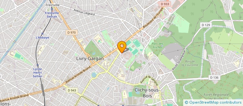 localisation de l'entreprise LTDH à LIVRY-GARGAN