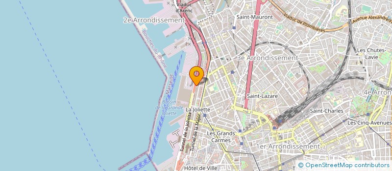 localisation de l'entreprise LTDL LES VOUTES à MARSEILLE 2EME
