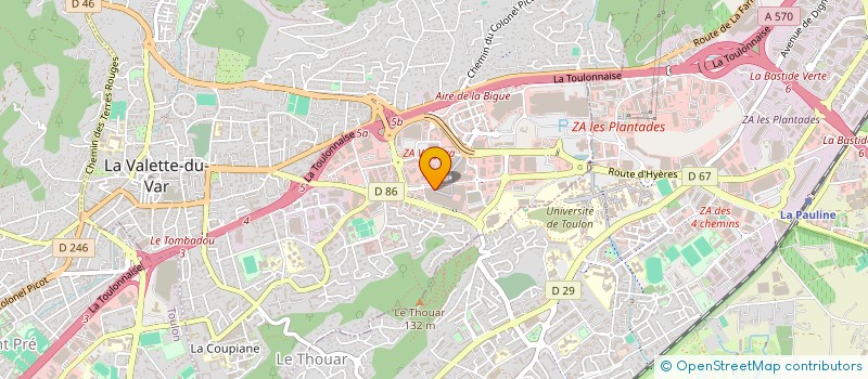 localisation de l'entreprise LTDN AVENUE 83  LA VALETTE-DU-VAR