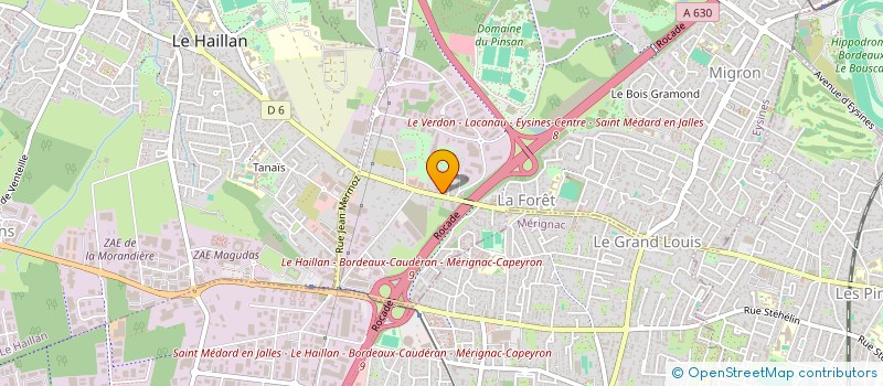 localisation de l'entreprise LTDR à EYSINES
