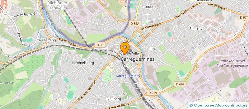 localisation de l'entreprise LTE à SARREGUEMINES