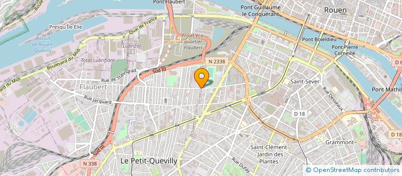 localisation de l'entreprise LTE CONFECTION à ROUEN