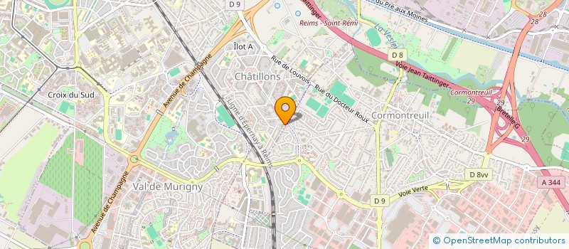 localisation de l'entreprise LTE CONSTRUCTION  REIMS