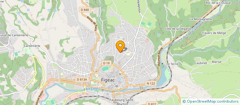 localisation de l'entreprise LTES  FIGEAC