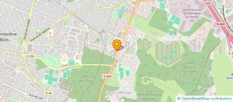 localisation de l'entreprise LTF COIFFURE à FLEURY-MEROGIS