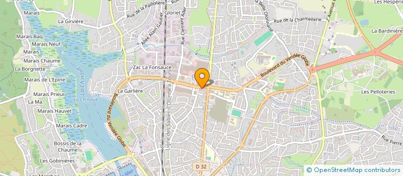 localisation de l'entreprise LTF. SERVICES 85 à LES SABLES D'OLONNE