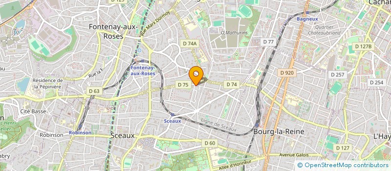 localisation de l'entreprise LTF TAXI à SCEAUX