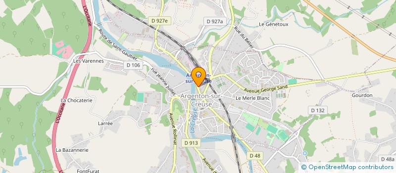 localisation de l'entreprise LTF TEXTILES à ARGENTON-SUR-CREUSE