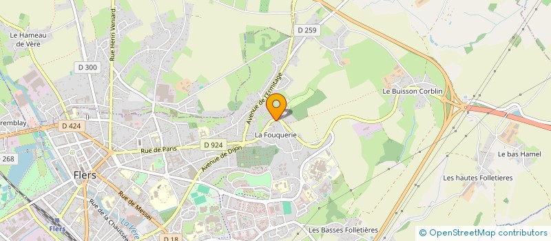 localisation de l'entreprise LTFT à FLERS