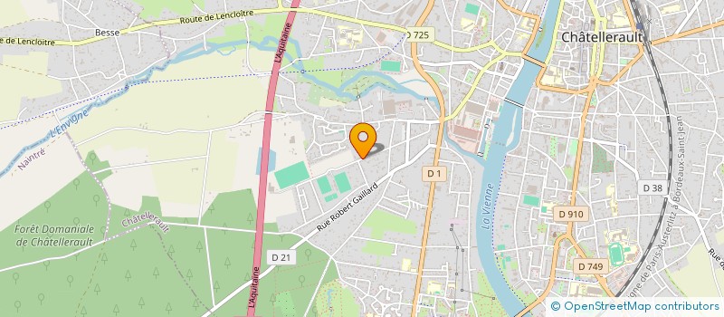 localisation de l'entreprise LTFTPP INVEST  CHATELLERAULT