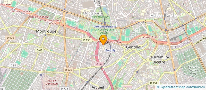 localisation de l'entreprise LTG à GENTILLY