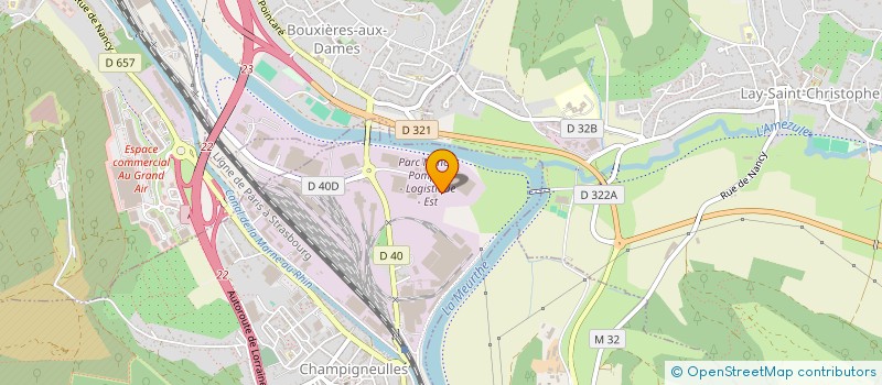 localisation de l'entreprise LTG ANDREANI à CHAMPIGNEULLES