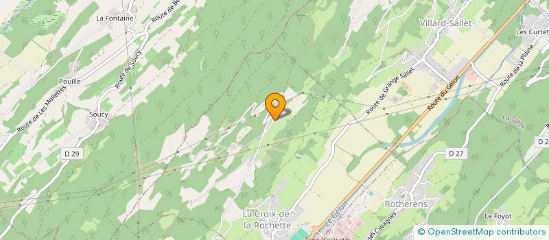 localisation de l'entreprise LTG IMMO  LA CROIX DE LA ROCHETTE