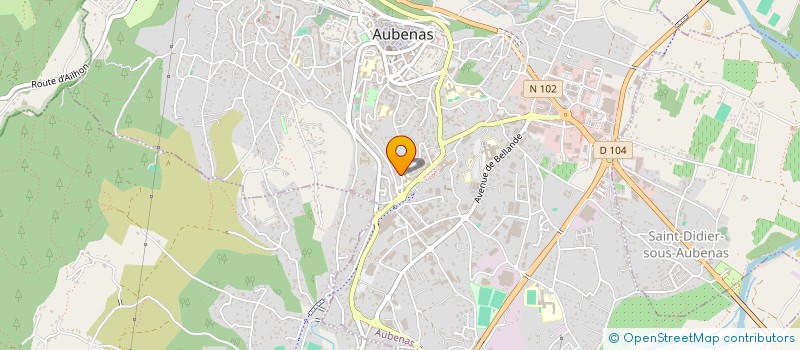 localisation de l'entreprise LTG IMMO  AUBENAS