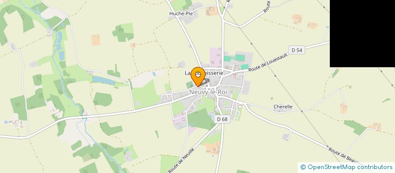 localisation de l'entreprise LTGR LES TOITURES DE GATINE ET RACAN  NEUVY-LE-ROI