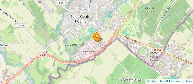 localisation de l'entreprise LTH IMMOBILIER à SAINT-GENIS-POUILLY
