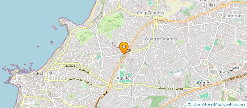 localisation de l'entreprise LTHDISTRI à ANGLET