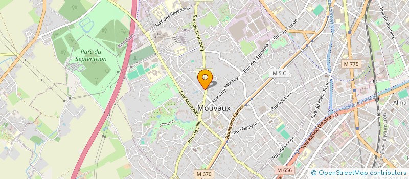 localisation de l'entreprise LTI à MOUVAUX