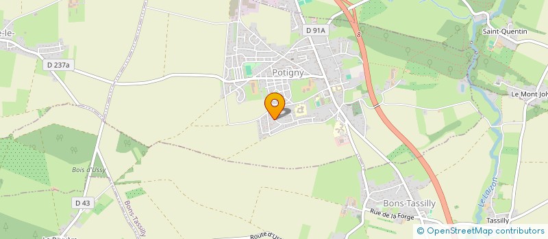 localisation de l'entreprise LTI  POTIGNY