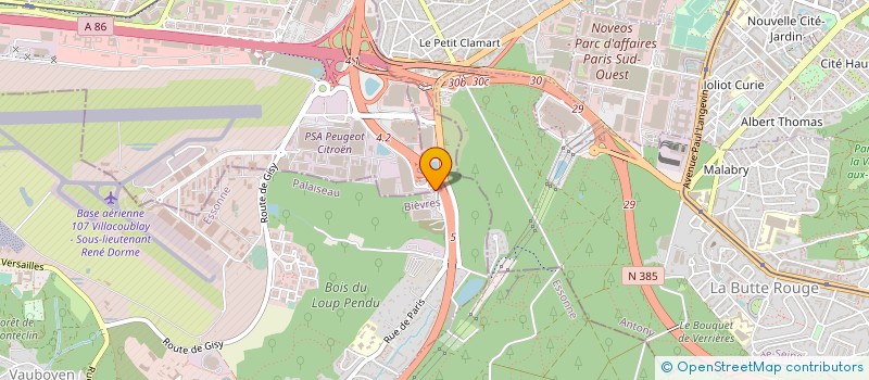 localisation de l'entreprise LTI NETWORKS à BIEVRES