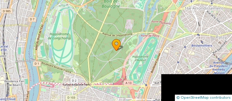 localisation de l'entreprise LTJ EDITIONS à PARIS 16