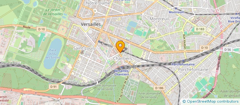 localisation de l'entreprise LTJC à VERSAILLES